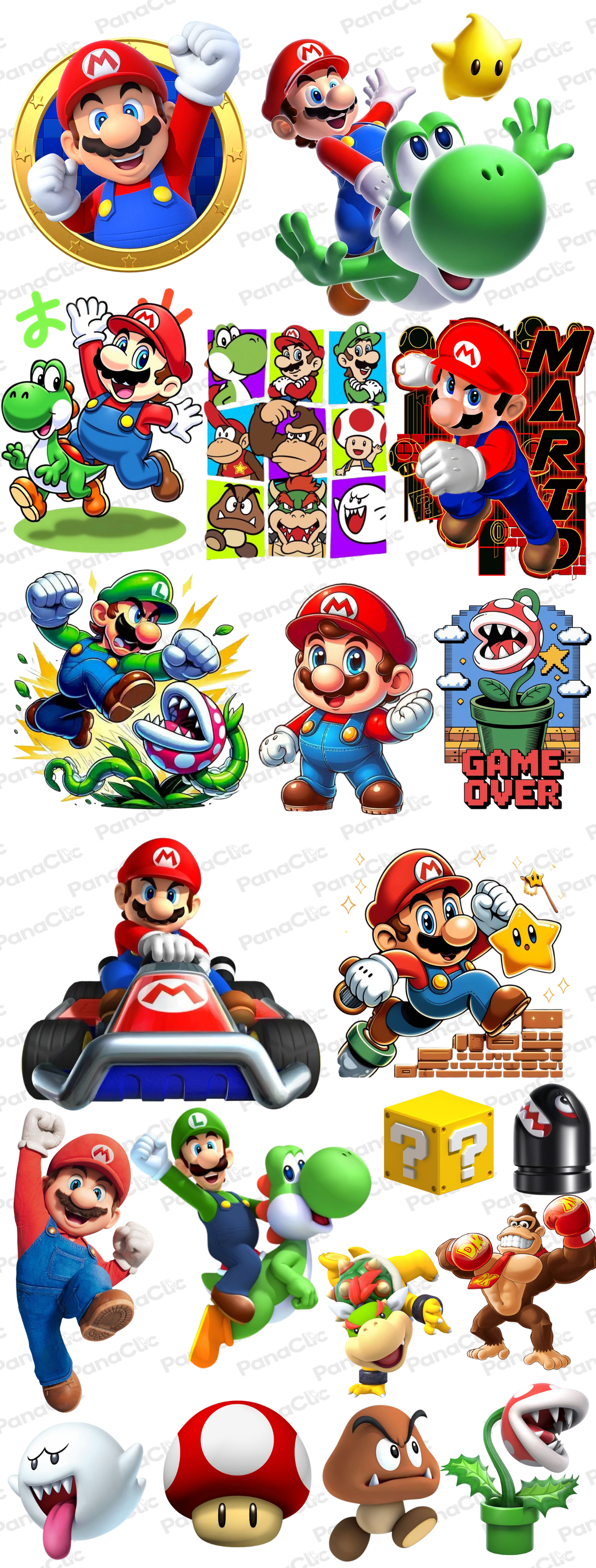 DTF TEXTIL MARIO BROS