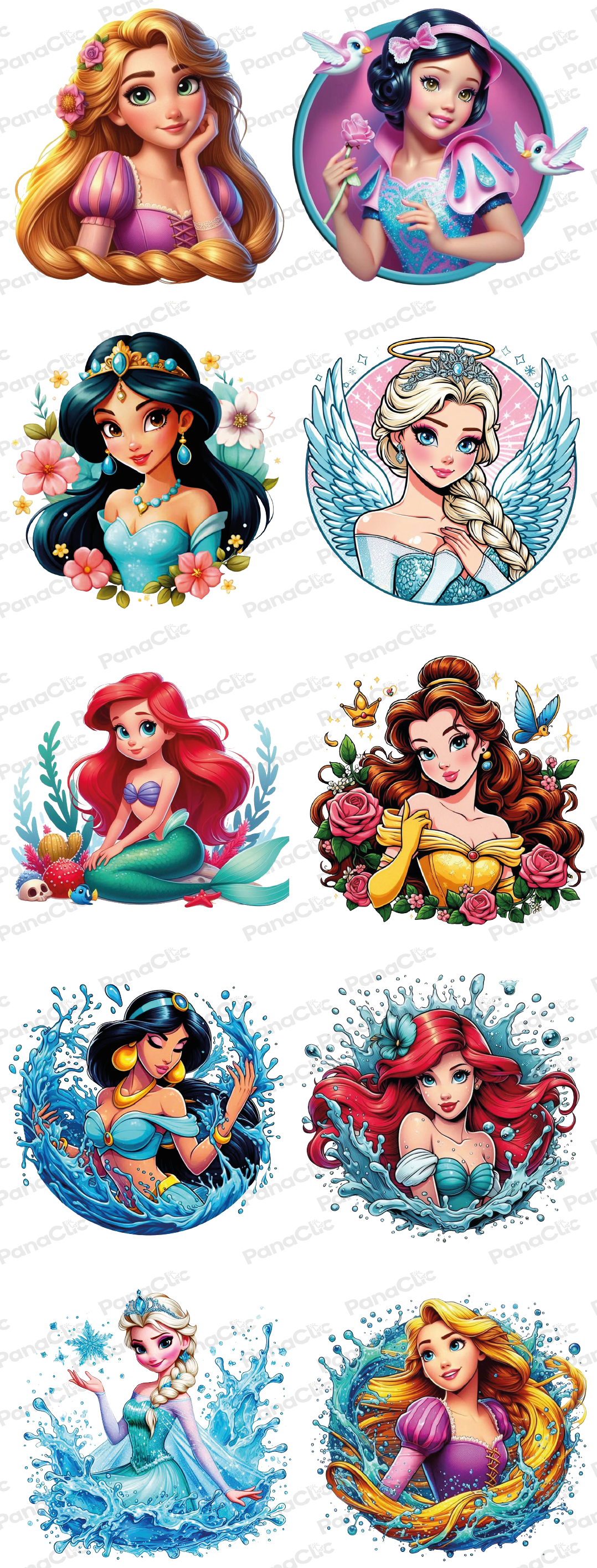 DTF TEXTIL PRINCESAS
