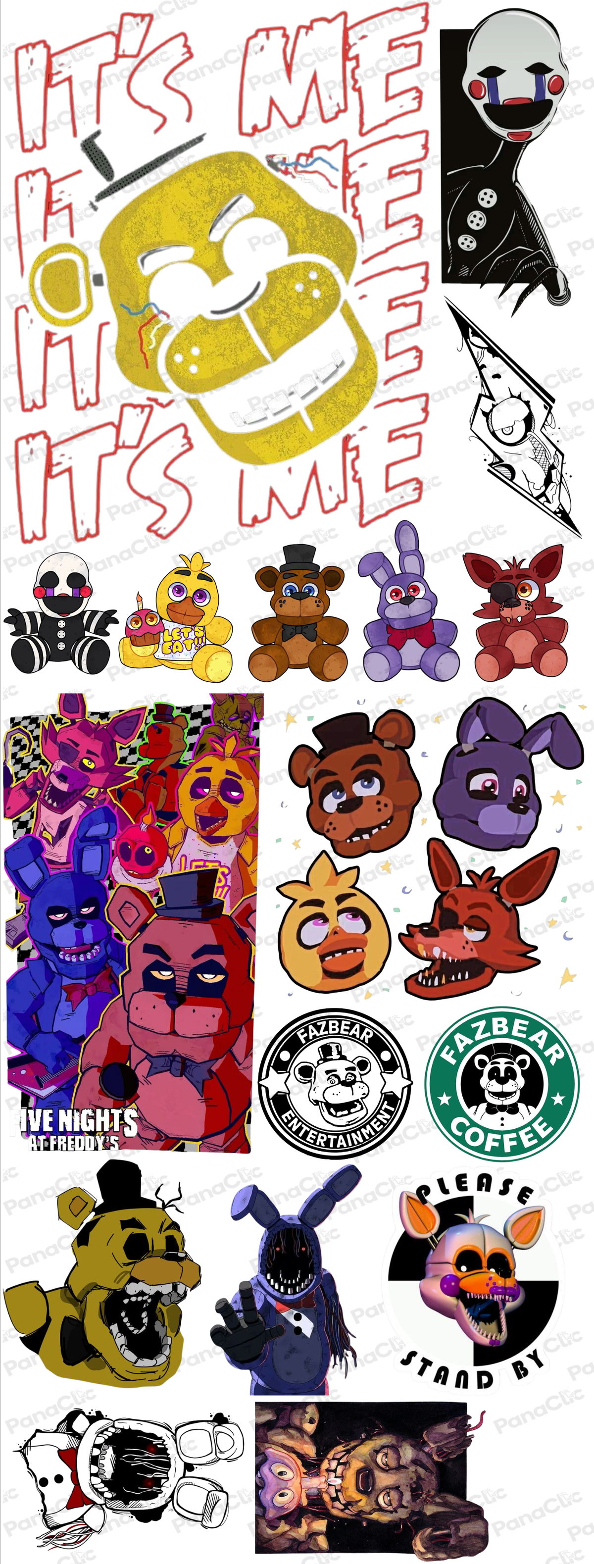 DTF TEXTIL FIVE NIGHTS AT FREDDYS
