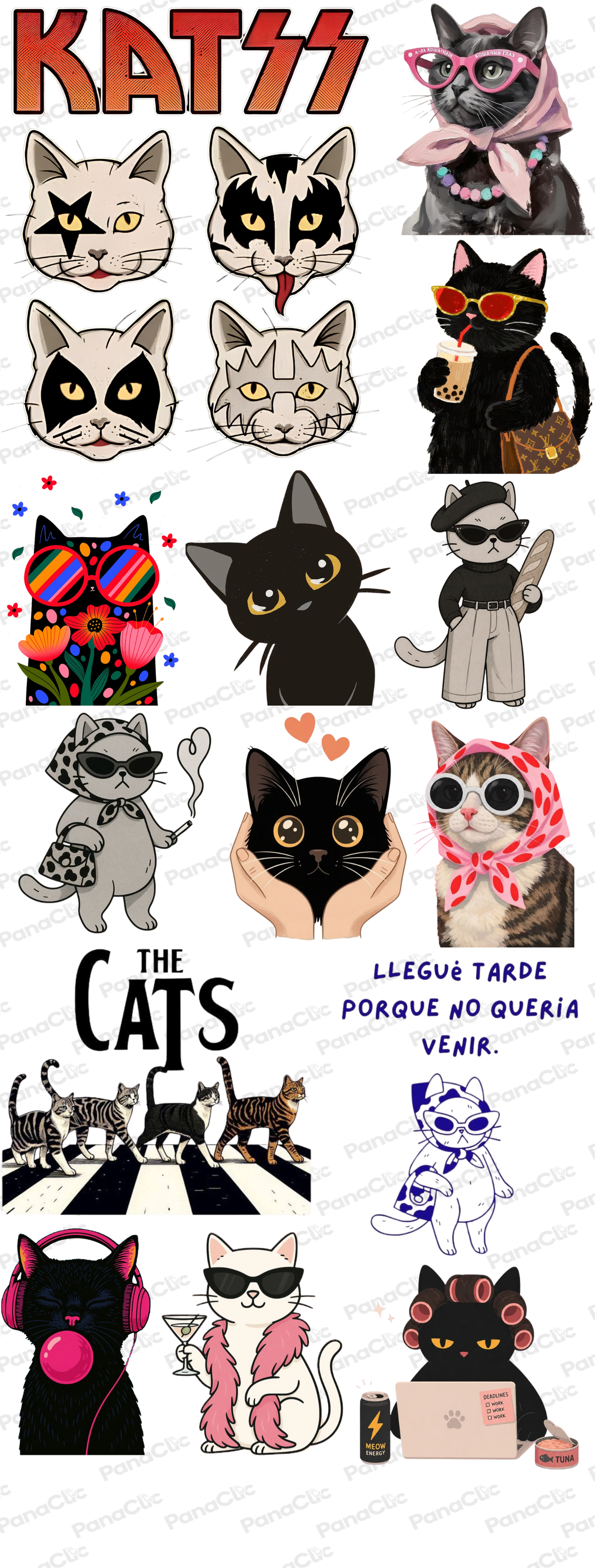 DTF TEXTIL GATOS