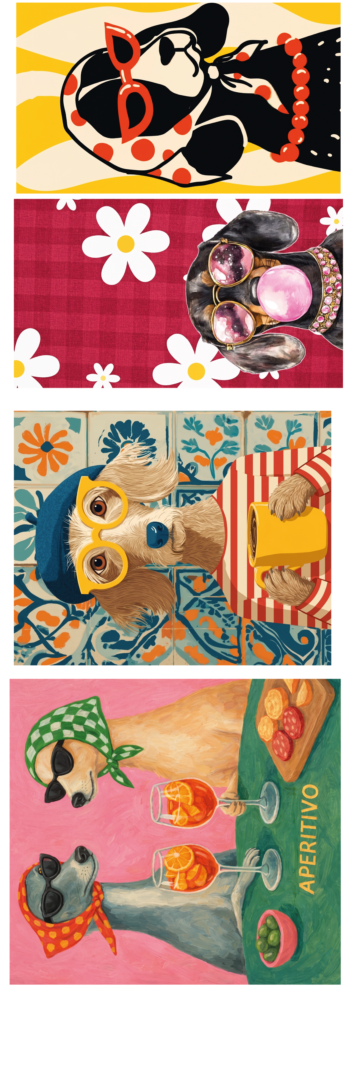 DTF TEXTIL PERROS ICONIC