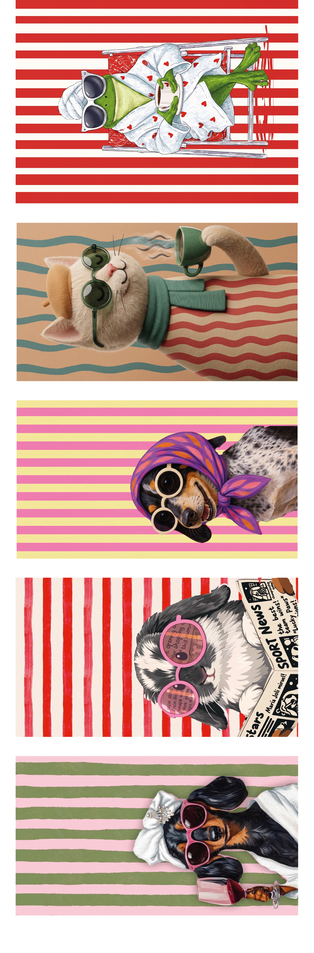 DTF TEXTIL PERROS ICONIC
