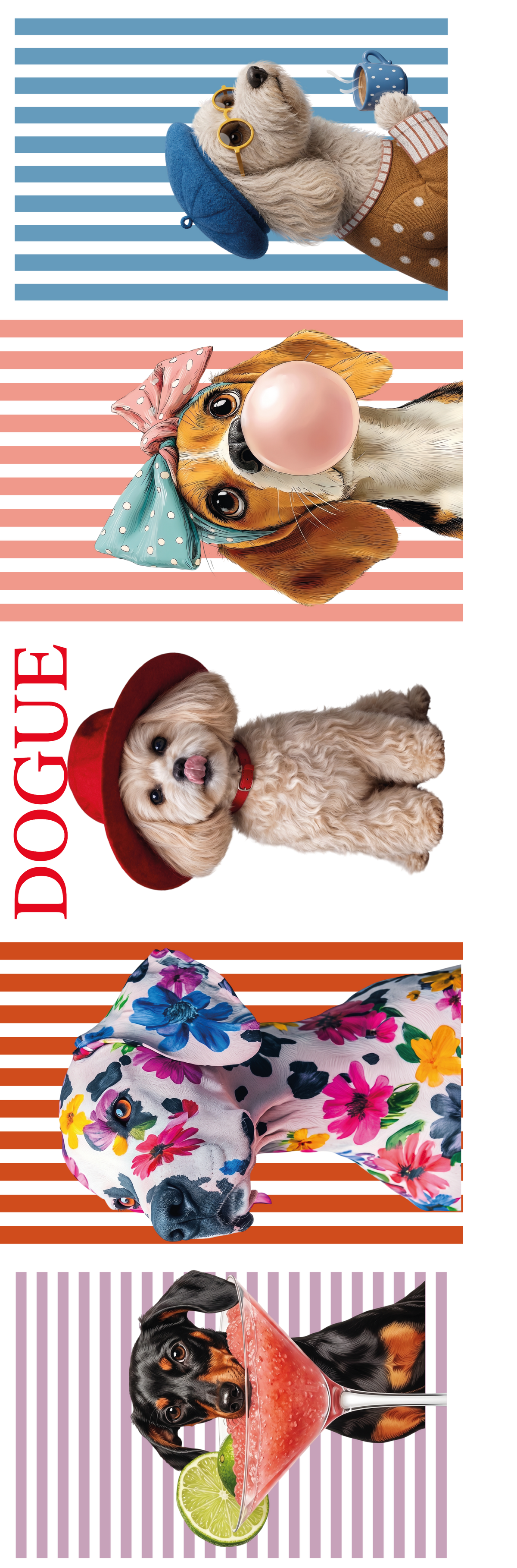 DTF TEXTIL PERROS ICONIC