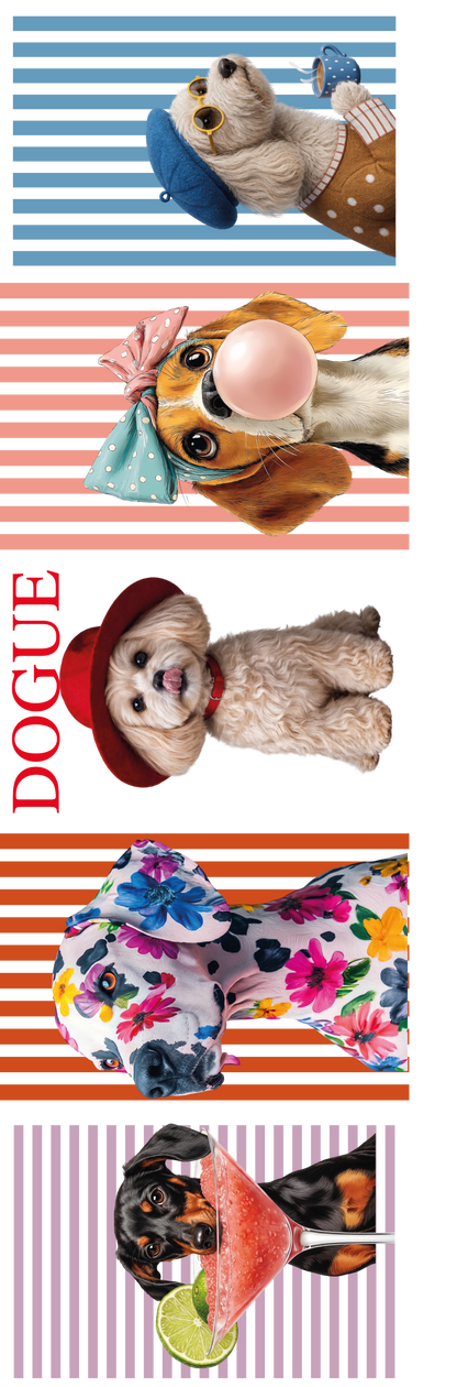 DTF TEXTIL PERROS ICONIC