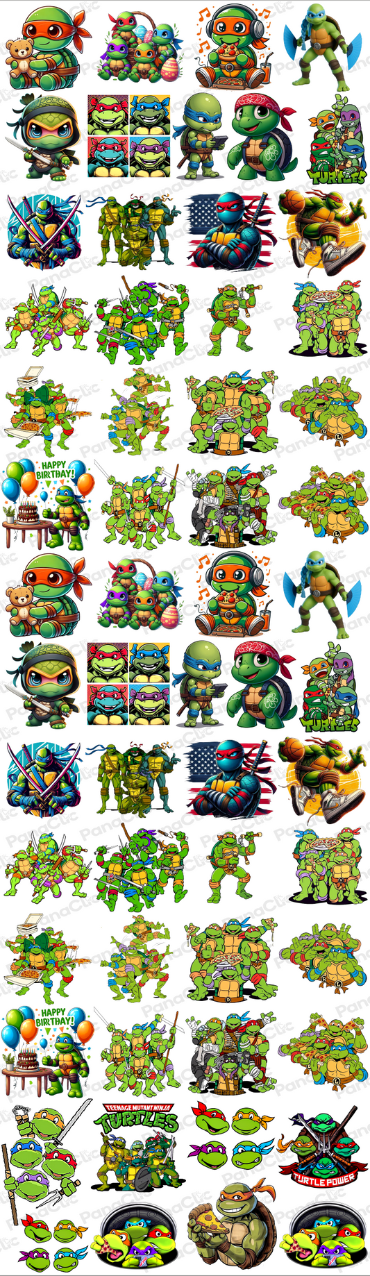 DTF UV TORTUGAS NINJAS